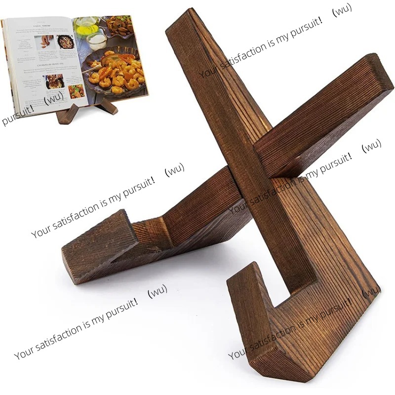 Home Cooking Menu - Houten kookboekstandaard Handgemaakte receptenboek Menu Displaystandaard