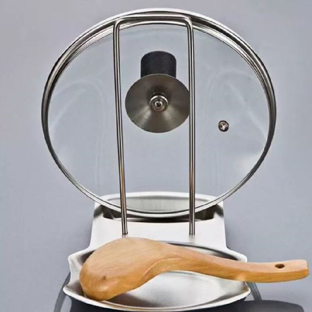 Home Cooking Utensils - Roestvrijstalen dekselhouder voor potten, keukenopbergrek voor