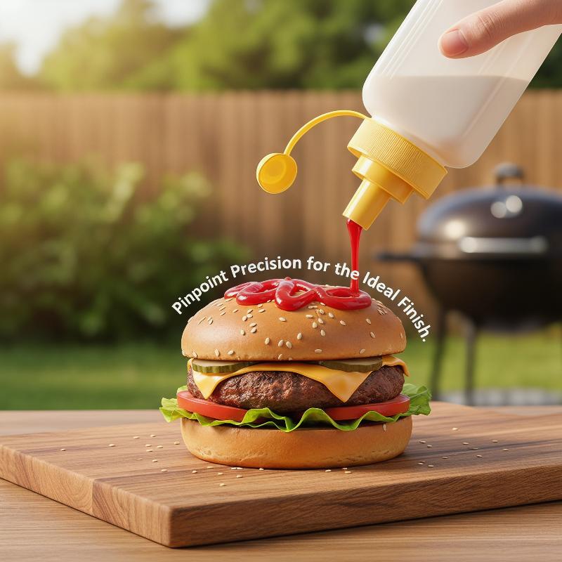 Home Cooking Fast Foods - Knijpcondimentdispenser Stofdichte sausfles met brede opening