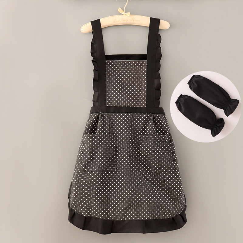 Home Cooking Japanese - Japanse stijl polkadot hartenschort, oliebestendig, waterdicht,