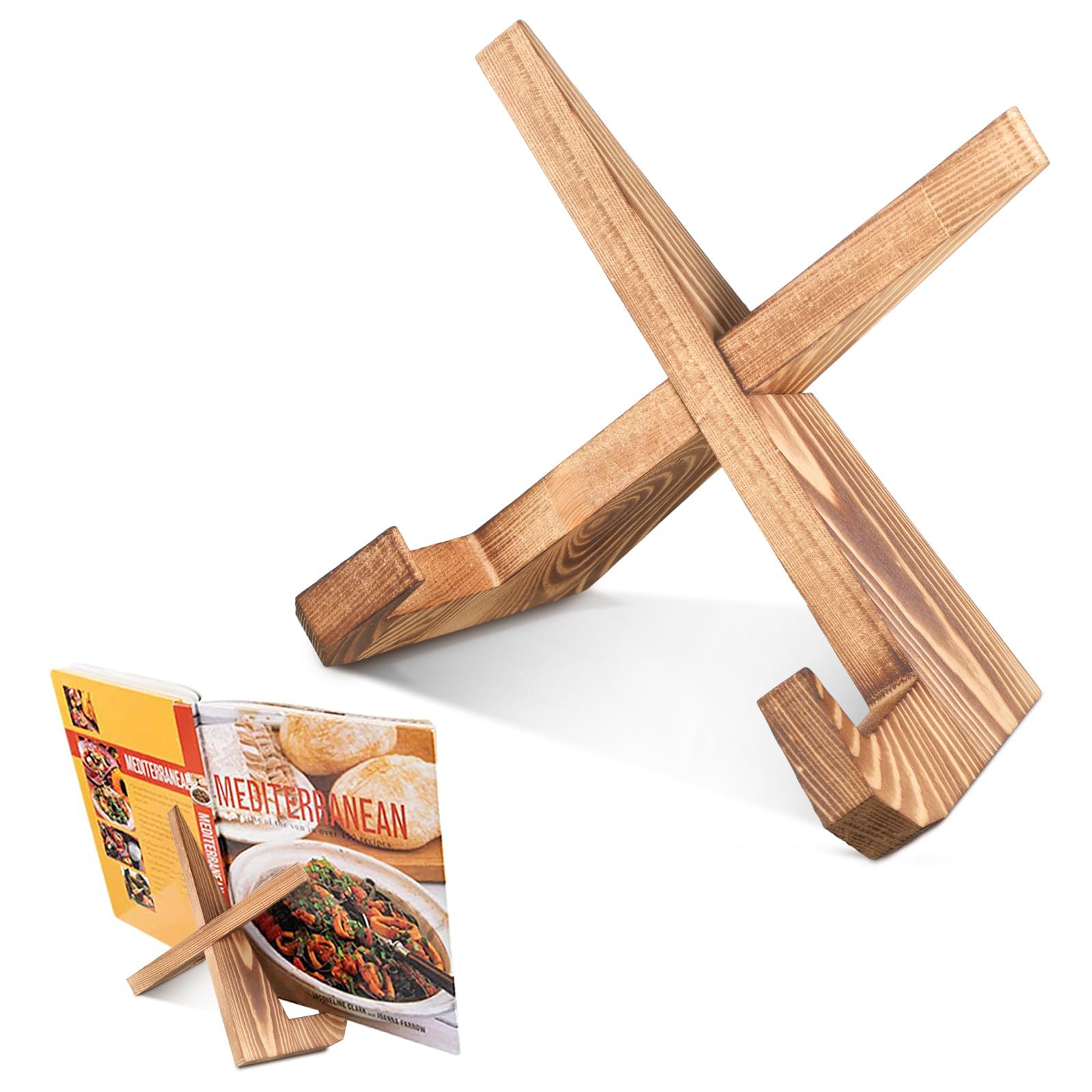 Home Cooking Menu - Houten kookboekstandaard, handgemaakte receptenboekmenu-displaystandaard, restaurant, thuis,