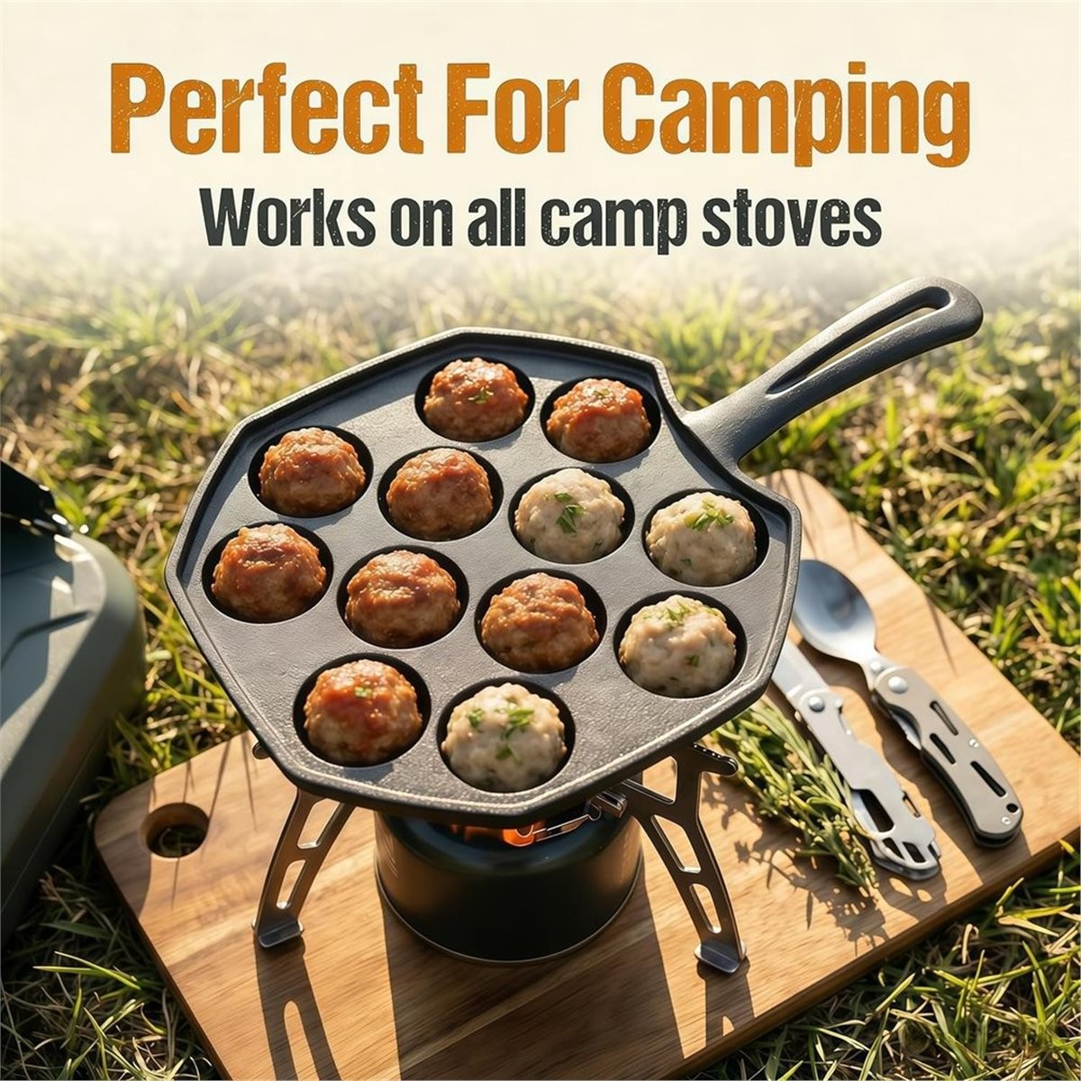 Gietijzeren Takoyaki Pan met 1 - Takoyaki Pan Cast recensie en prijs