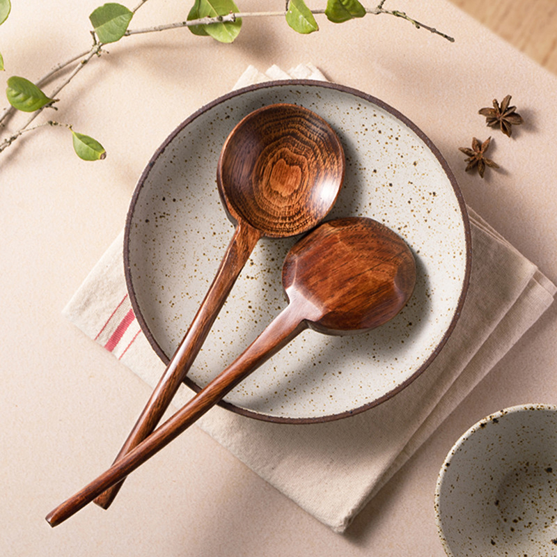 Lange Steel Ramen Houten Lepel - Home Cooking Japanese recensie en prijs