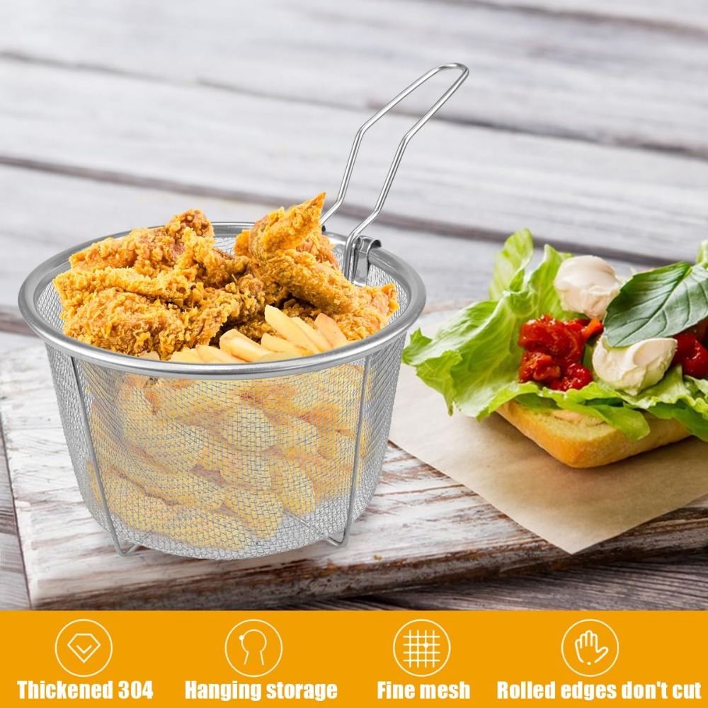 Ronde frituurmand met inklapba - Home Cooking In French recensie en prijs