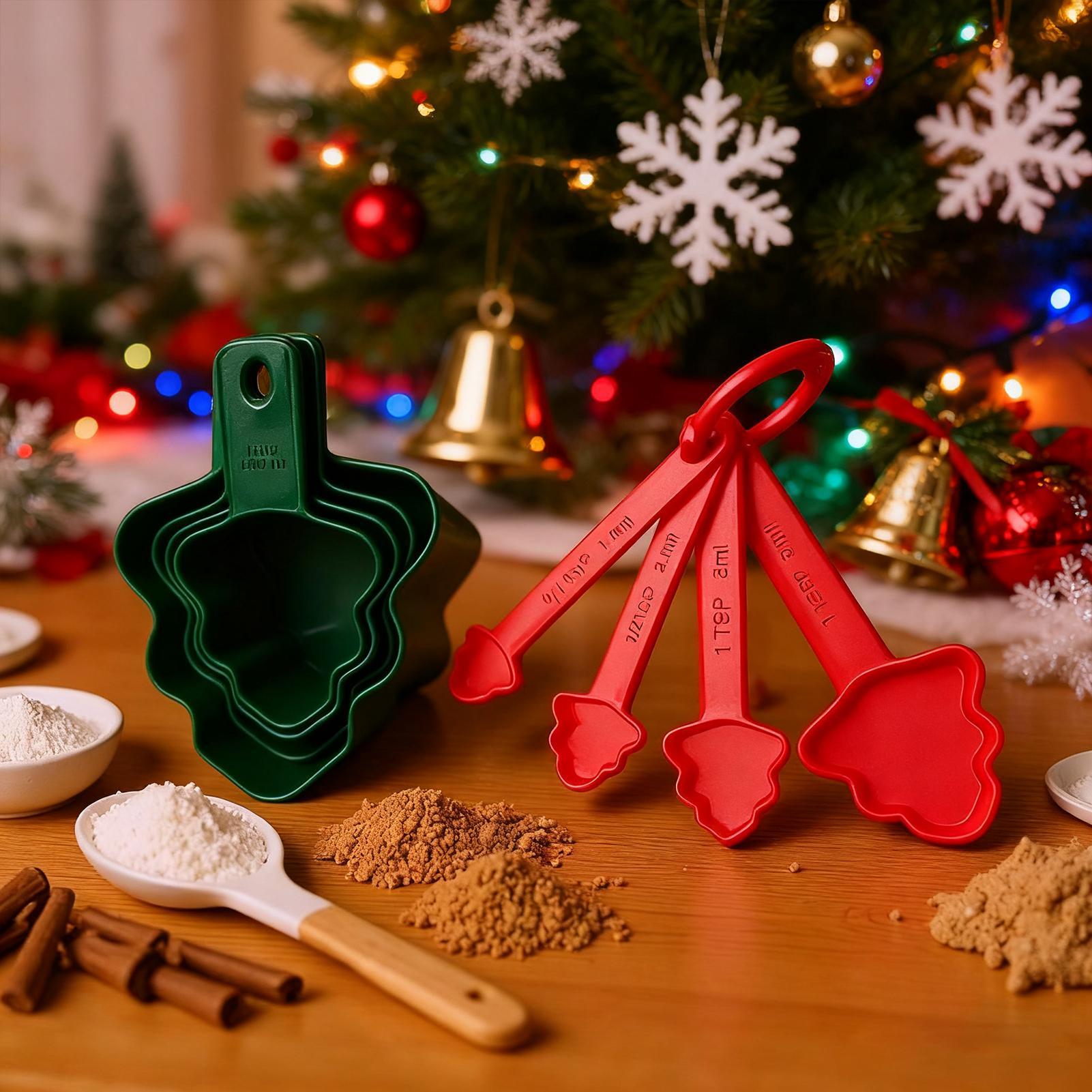 Kerstmaatbekers en lepels 8-de - Home Cooking Utensils recensie en prijs
