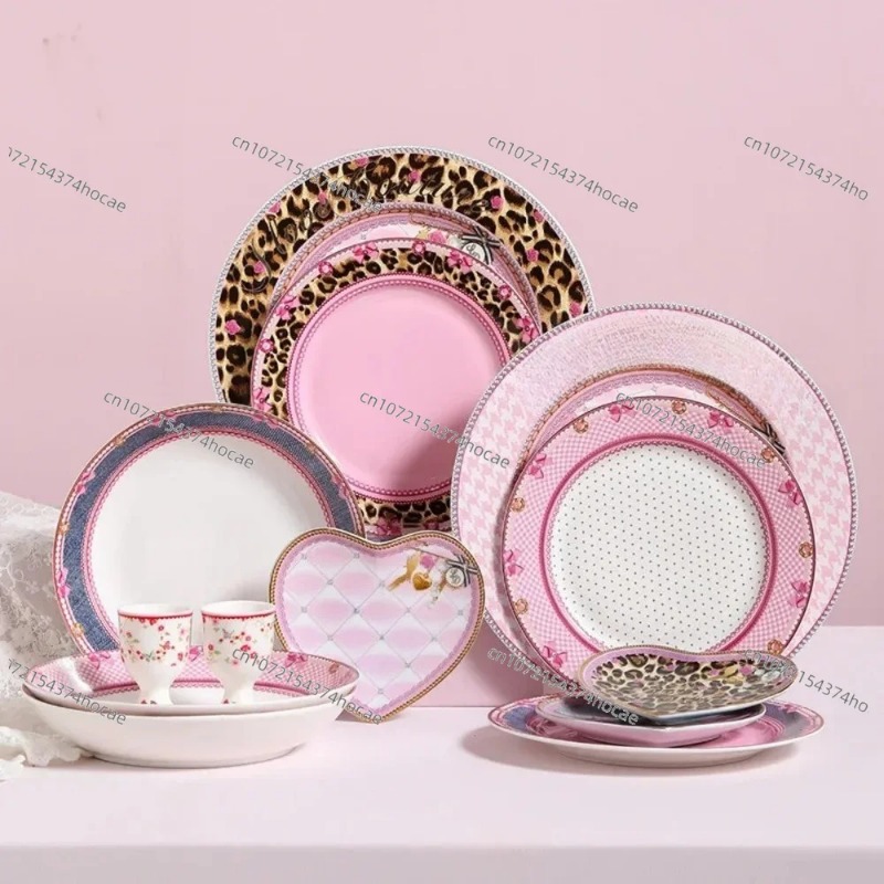 Roze hartvormige keramische pl - Home Cooking Dishes recensie en prijs