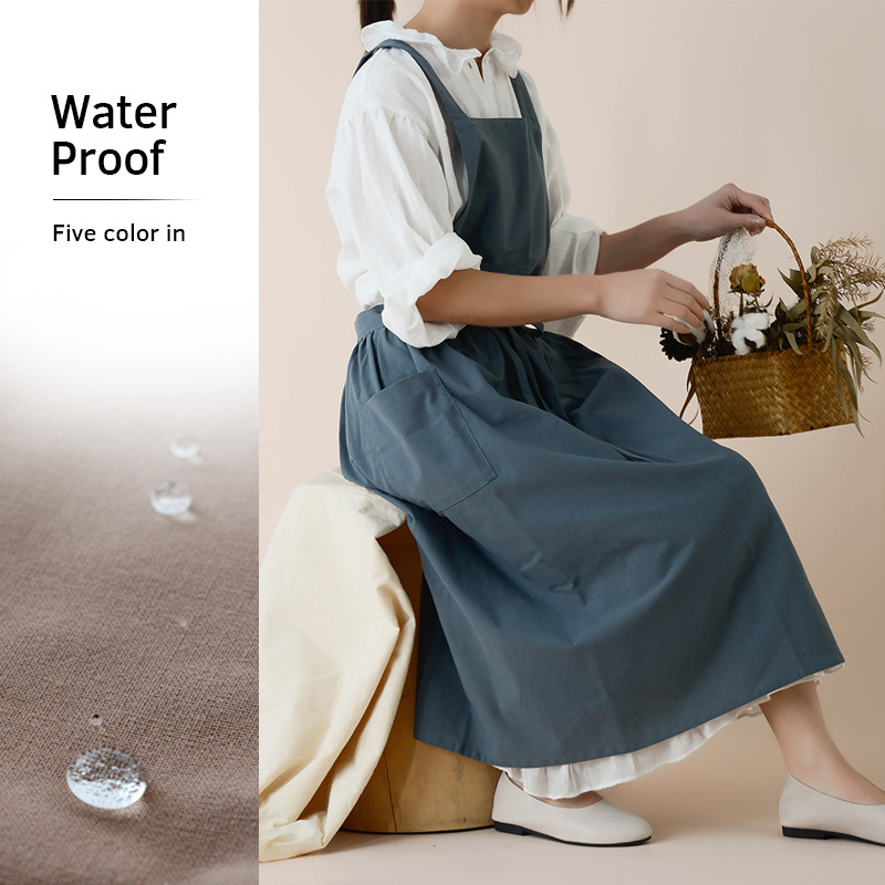 Vrouwen Katoen Linnen Bib Scho - Home Cooking Japanese recensie en prijs