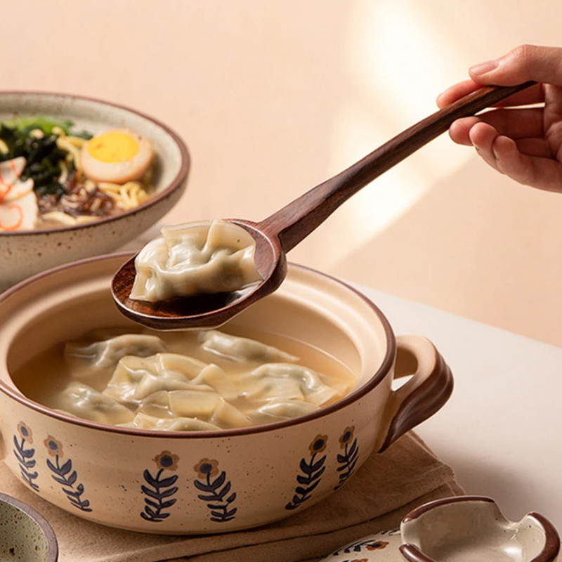 Lange steel houten ramenlepel  - Home Cooking Japanese recensie en prijs