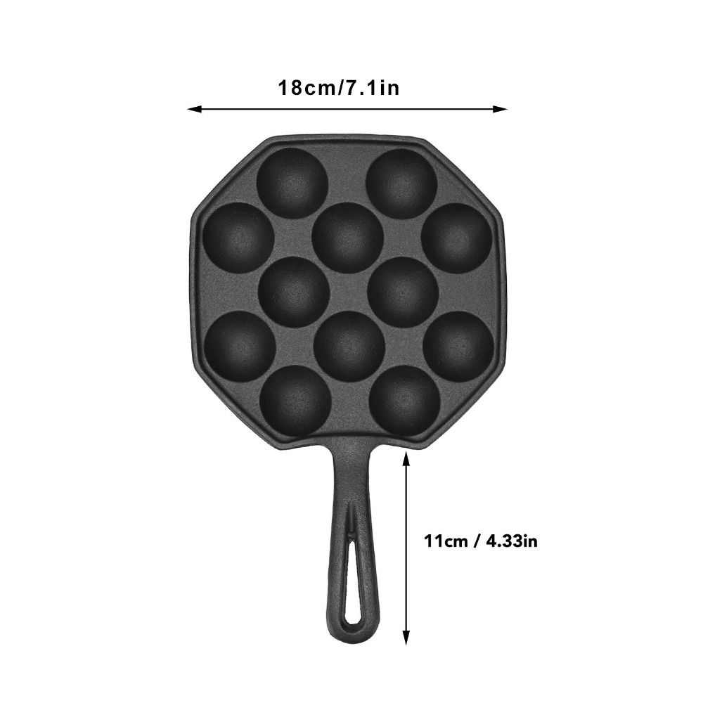 Gietijzeren eierpannenkoekenpa - Takoyaki Pan Cast recensie en prijs