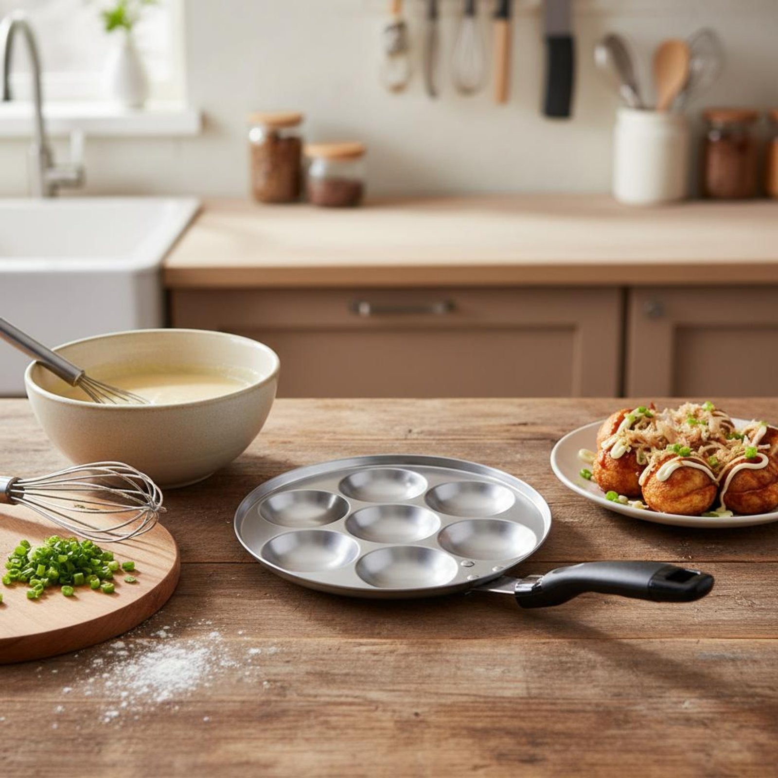 Takoyaki-pan Gemakkelijk schoo - Takoyaki Pan Cast recensie en prijs