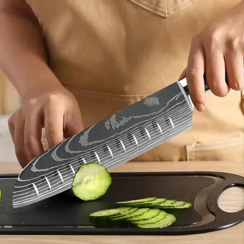 Damascus Patroon Laser Staal J - Home Cooking Japanese recensie en prijs