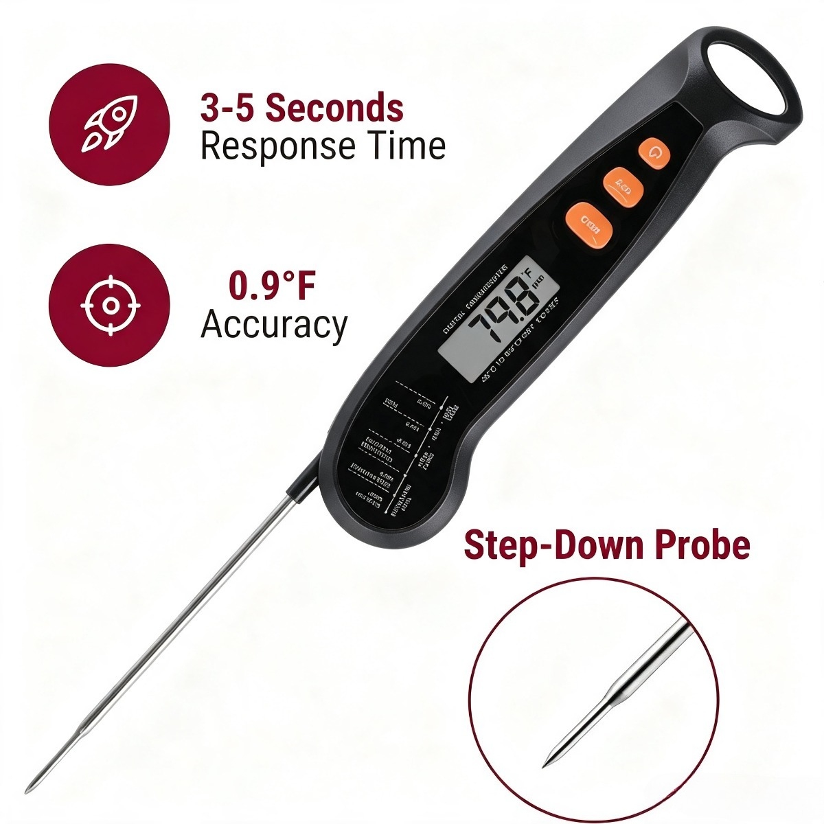 Digitale keukenthermometer, sn - Home Cooking Fast Foods recensie en prijs