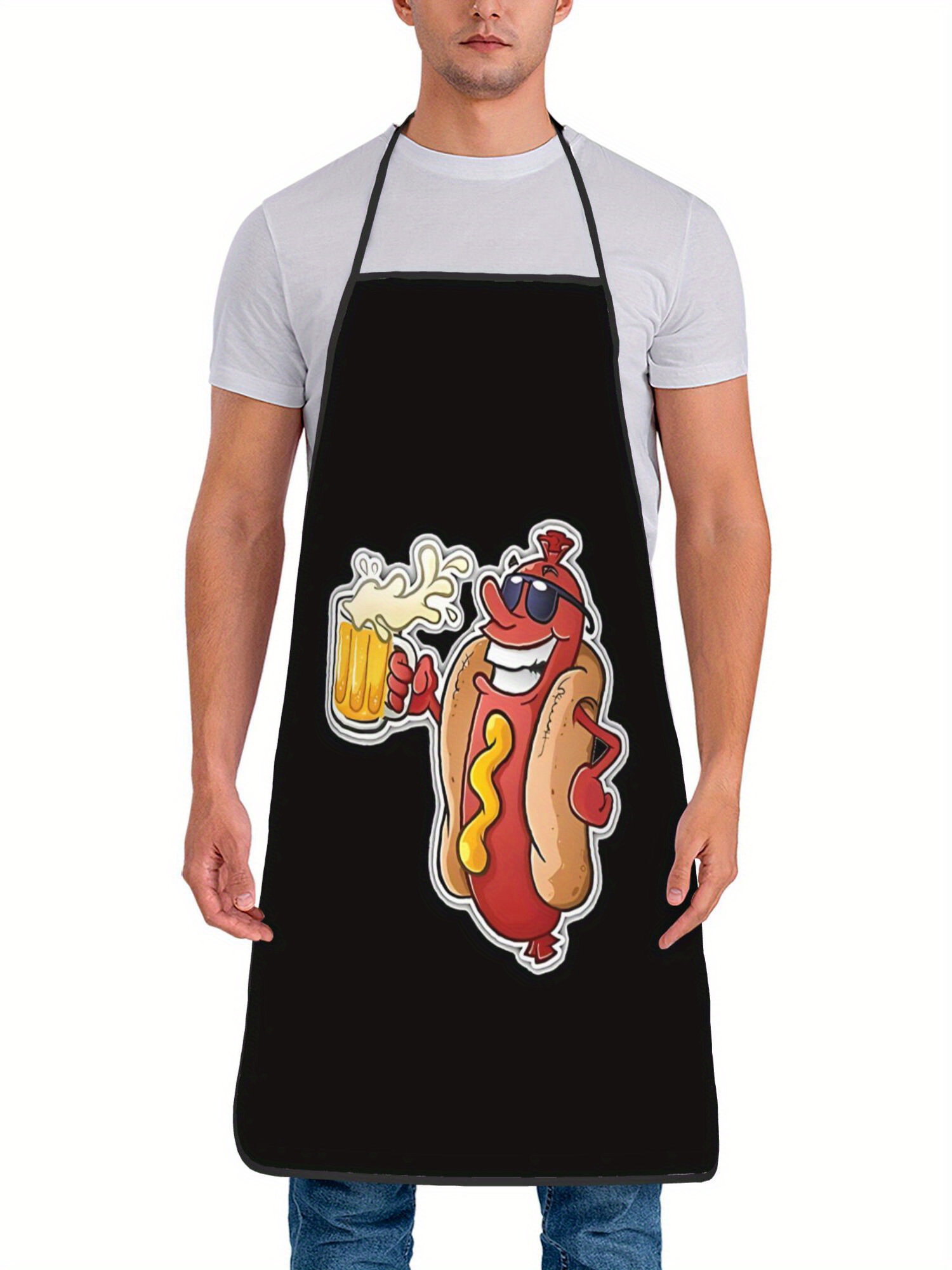 Schort met hotdog-patroonprint - Home Cooking Fast Foods recensie en prijs