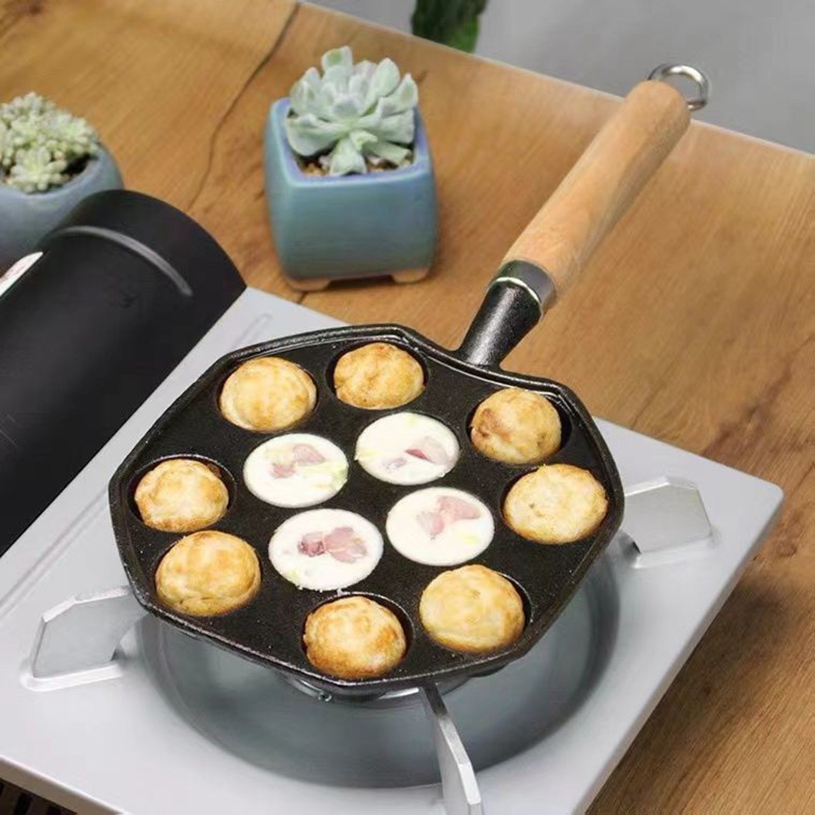 Takoyaki Grillpan Gemakkelijk  - Takoyaki Pan Cast recensie en prijs