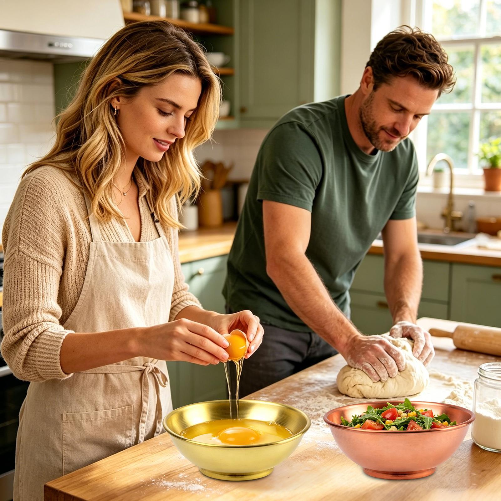 Koperen kom Grote opbergcontai - Home Cooking Dishes recensie en prijs