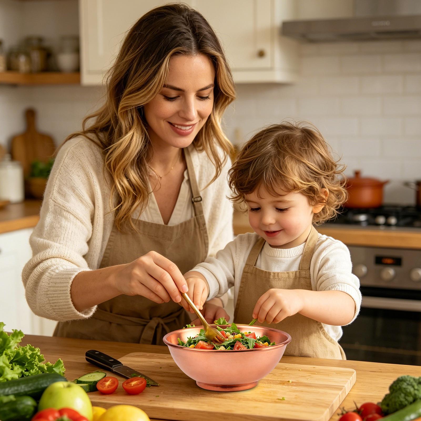 Koperen kom Grote opbergcontai - Home Cooking Dishes recensie en prijs