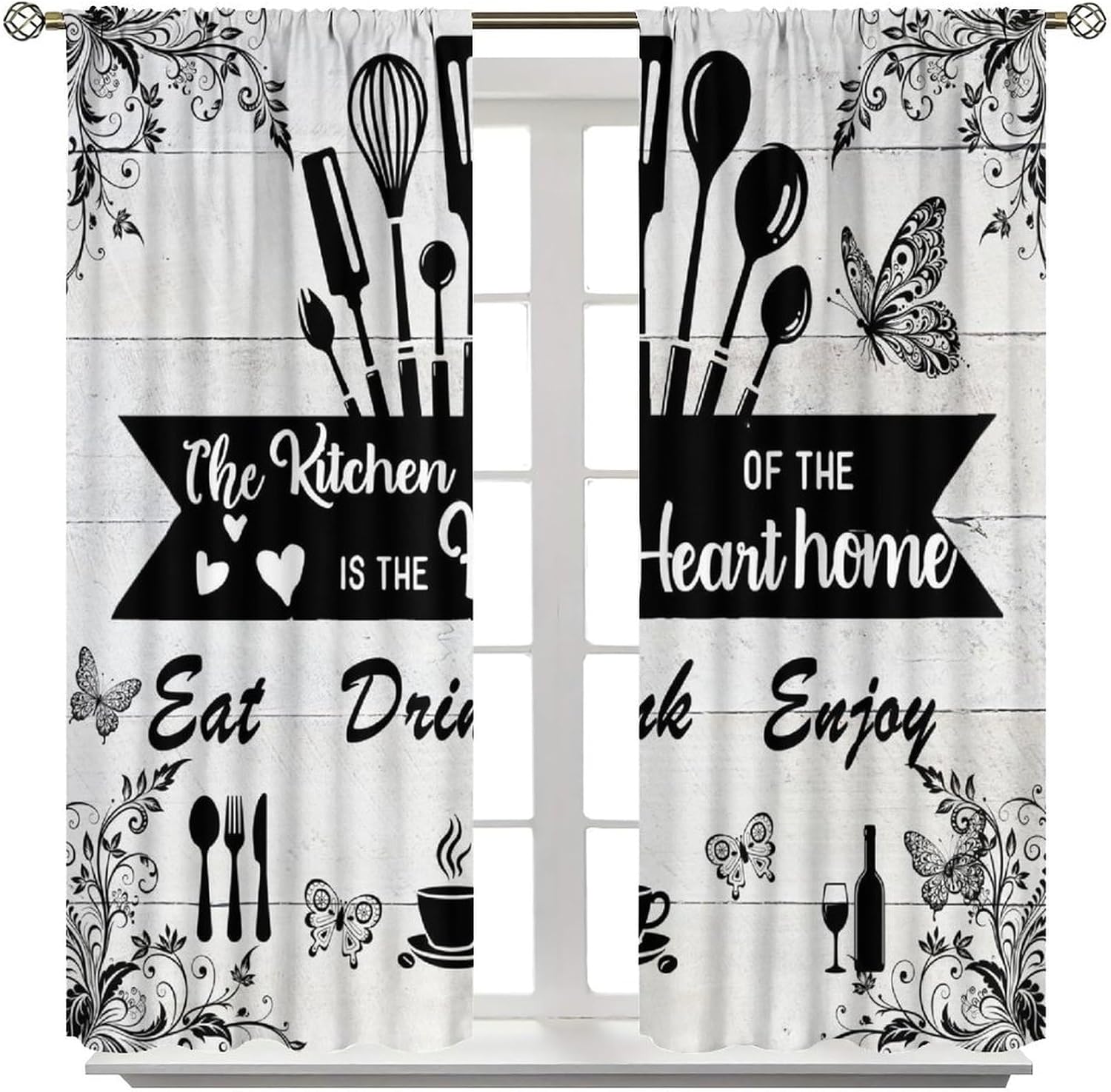 Boerderij rustieke gordijnen,  - Home Cooking In French recensie en prijs