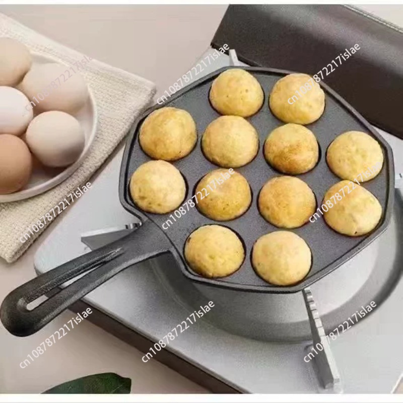14-gaats antiaanbak Takoyaki p - Takoyaki Pan Cast recensie en prijs